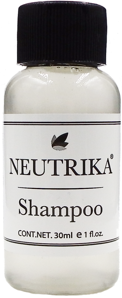 2.3 SHAMPOO 30ml BLACK - BOTELLA (Inlcuye etiqueta con logo)