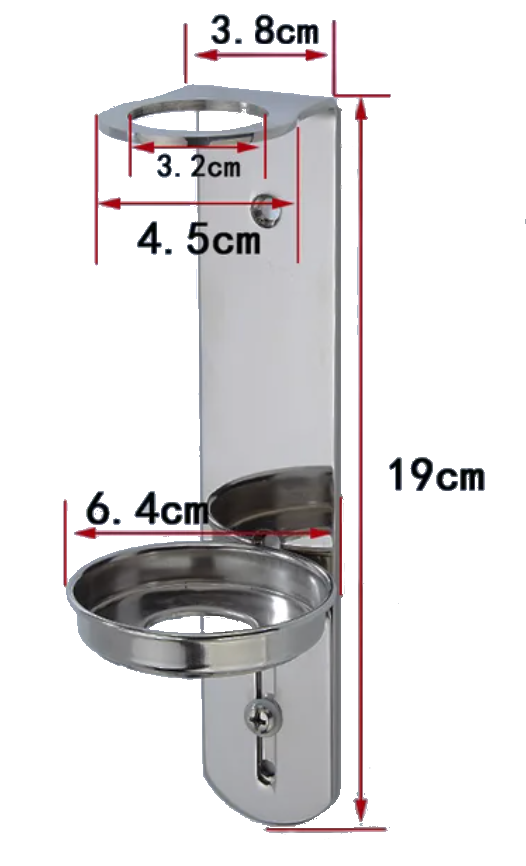 3 Soporte sencillo plateado para botellas de ducha y lavabo
