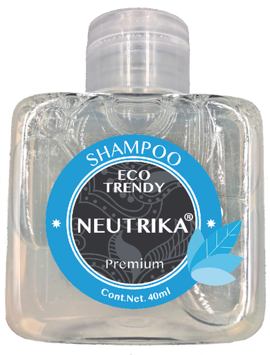 [NTR-SHE40] 3.3 SHAMPOO 40ml TRENDY - BOTELLA (Inlcuye etiqueta con logo)