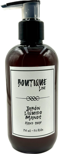 [Bot-Jm250] 5.1 Jabón Líquido de Manos Botella Ambar con dosificador 250ml - BOUTIQUE