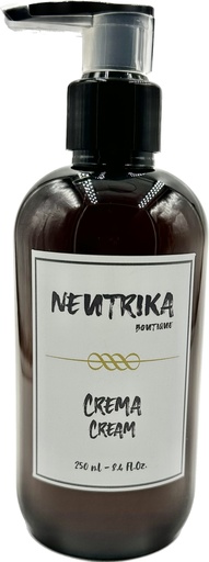 [Bot-Cr250] 5.5 Crema Botella Ambar con dosificador 250ml - BOUTIQUE