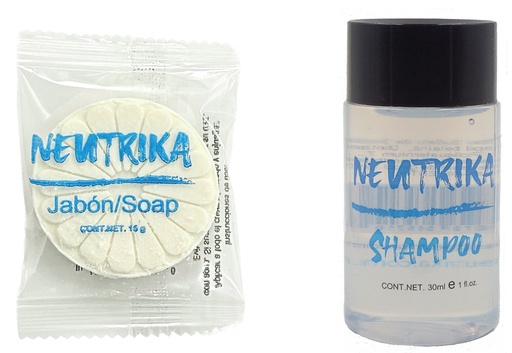 [KIT-J15S30] 1Amenidades Hoteleras Jabón 15g Shampoo 30ml - 200 Pzas. MLfull-ECO 