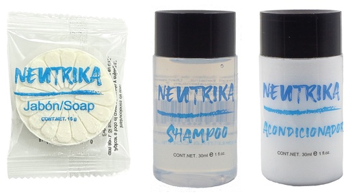 [KIT-J15SA30-150] 2Amenidades Hoteleras Jabón, shampoo y acondicionador- 150 Pzas. MLfull-ECO