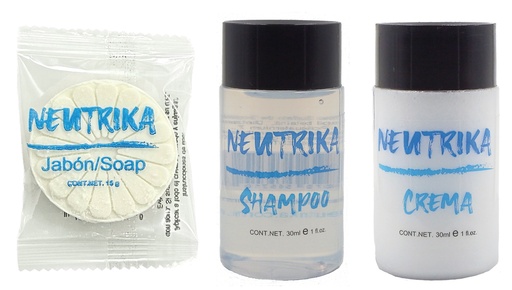 [KIT-J15SC30-150] 3Amenidades Hoteleras Jabón, Shampoo Y Crema - 150 Pzas. MLfull-ECO