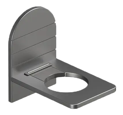 [SA-1] 2 Soporte de metal para botellas de ducha y lavabo - Color Gris
